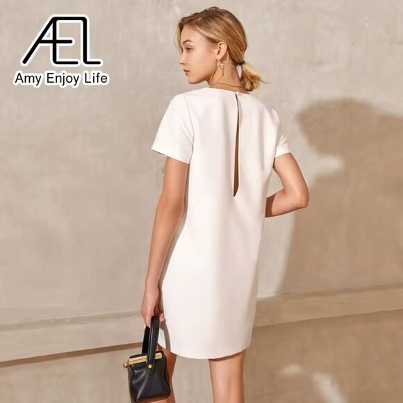 AEL Amy Enjoys Life Tan Ivory Mini Lined Size Extra Small - Picture 2 of 7